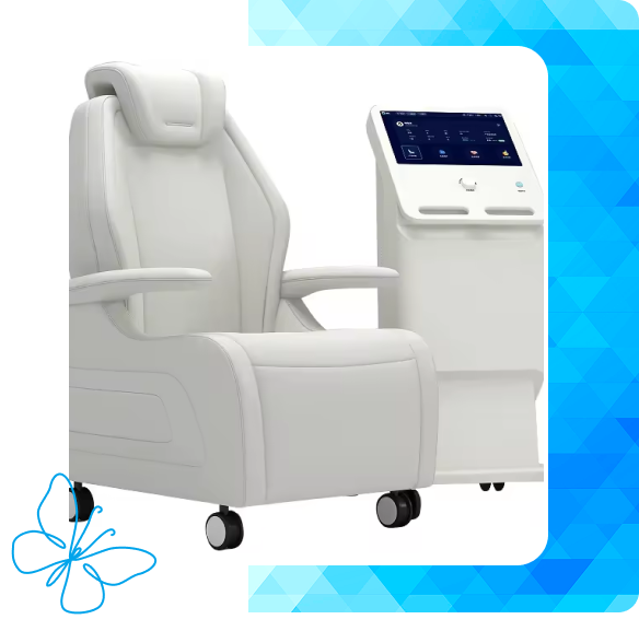 Pelvic therapy chair, digital console
