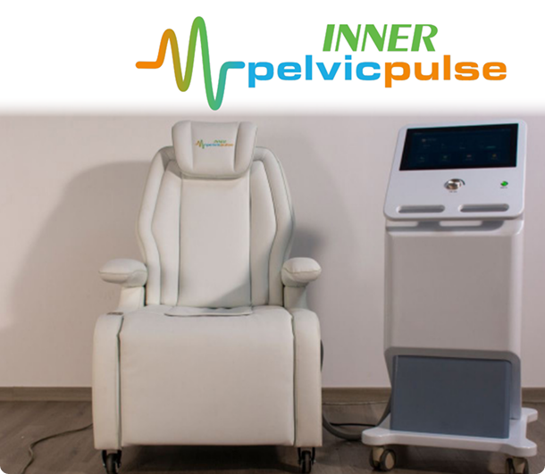 Pelvic therapy chair, inner Pelvic Pulse device